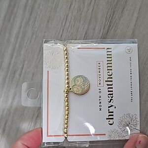 November Birth Flower Bracelet